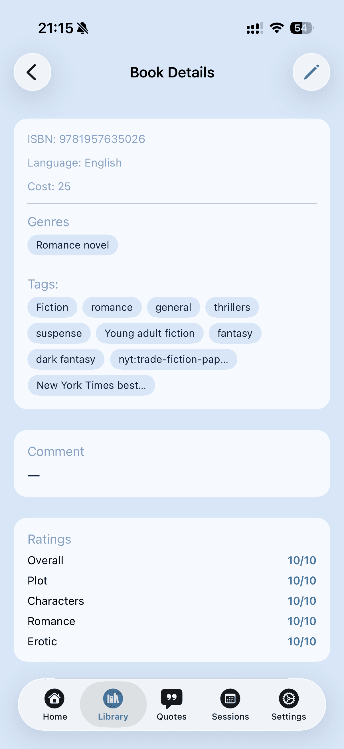 Керування прогресом сторінок у Bookleap